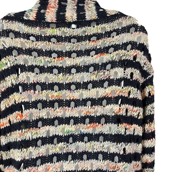 Sundance Womens Melange Open Knit Wool Blend Italy Made Cardigan Sweater sz S - Picture 13 of 16